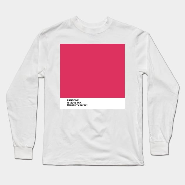 pantone 18-2043 TCX Raspberry Sorbet Long Sleeve T-Shirt by princessmi-com
